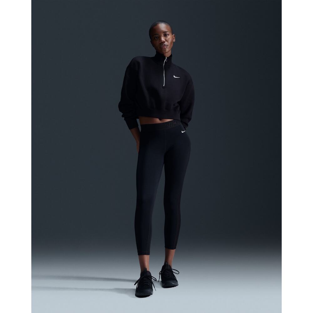 NIKE 1/4 ZIP CROPPED SWEATSHIRT